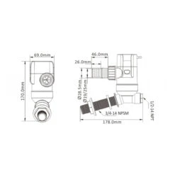 Pompe De Aerateur De Vivier 12 V - SEAFLO -ORANGEMARINE pompe de aerateur de vivier 12 v seaflo 4