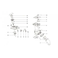 Pompa Per Toilette Manuale Completa - SEAFLO 10 Pompa Per Toilette Manuale Completa - SEAFLO -ORANGEMARINE pompe de wc manuel complete seaflo 3