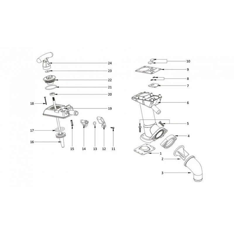 Pompa Per Toilette Manuale Completa - SEAFLO 6 Pompa Per Toilette Manuale Completa - SEAFLO - immagine 4