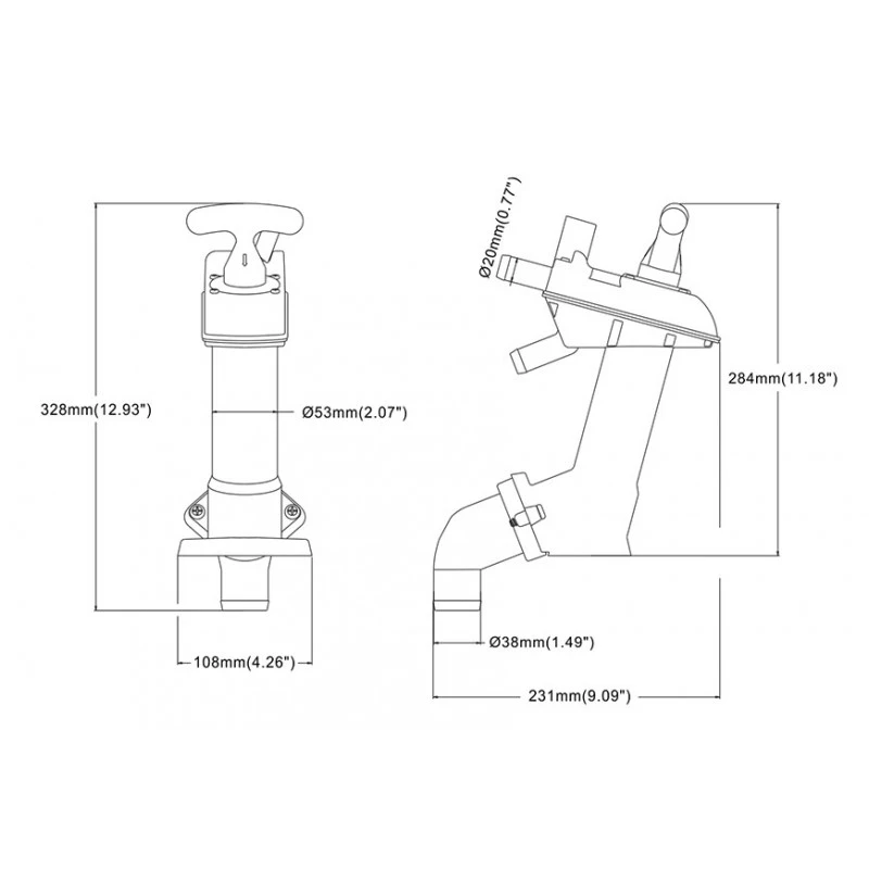 Pompa Per Toilette Manuale Completa - SEAFLO 7 Pompa Per Toilette Manuale Completa - SEAFLO - immagine 5