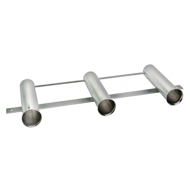 Porta Canne Rastrelliera Inox 3 Canne 3 Porta Canne Rastrelliera Inox 3 Canne