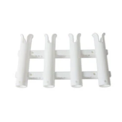 PORTA CANNA IN PVC BIANCO 4 ASTE