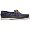 Portland Winch Scamosciate - Scarpe Da Barca Uomo - SEBAGO - Blu Navy/Bianco -ORANGEMARINE portland winch scamosciate scarpe da barca uomo sebago blu navy bianco