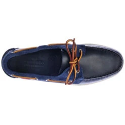 Portland Winch Scamosciate - Scarpe Da Barca Uomo - SEBAGO - Blu Navy/Bianco -ORANGEMARINE portland winch scamosciate scarpe da barca uomo sebago blu navy bianco 2