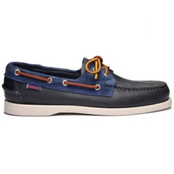 Portland Winch Scamosciate - Scarpe Da Barca Uomo - SEBAGO - Blu Navy/Bianco
