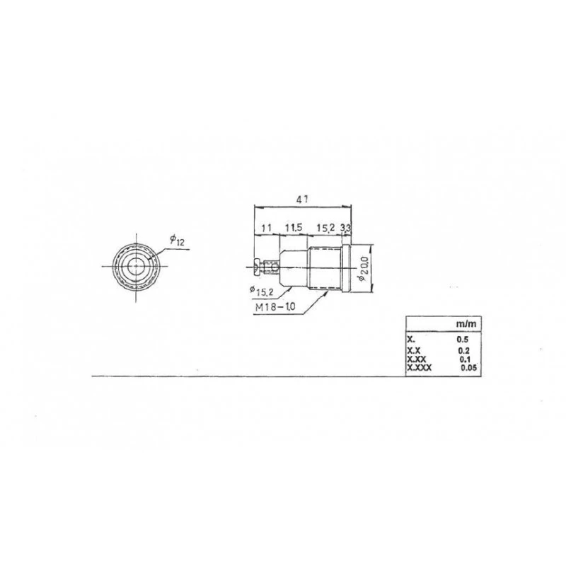 Trem Presa Femmina Ottone Cromato 12V 4 Trem Presa Femmina Ottone Cromato 12V - immagine 2