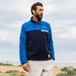 64 Pullover In Pile Verde-navy - Musto 14 64 Pullover In Pile Verde-navy - Musto -ORANGEMARINE pull polar 64 verde navy musto 2