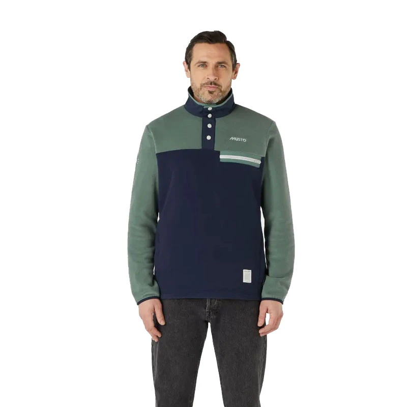 64 Pullover In Pile Verde-navy - Musto 6 64 Pullover In Pile Verde-navy - Musto - immagine 4