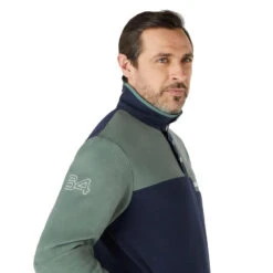 64 Pullover In Pile Verde-navy - Musto 18 64 Pullover In Pile Verde-navy - Musto -ORANGEMARINE pull polar 64 verde navy musto 6