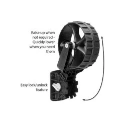 Ruote Alaggio Per Specchio Di Poppa C-Tug Dinghy Wheels - RAILBLAZA -ORANGEMARINE roues tableau arriere c tug dinghy wheels railblaza 6