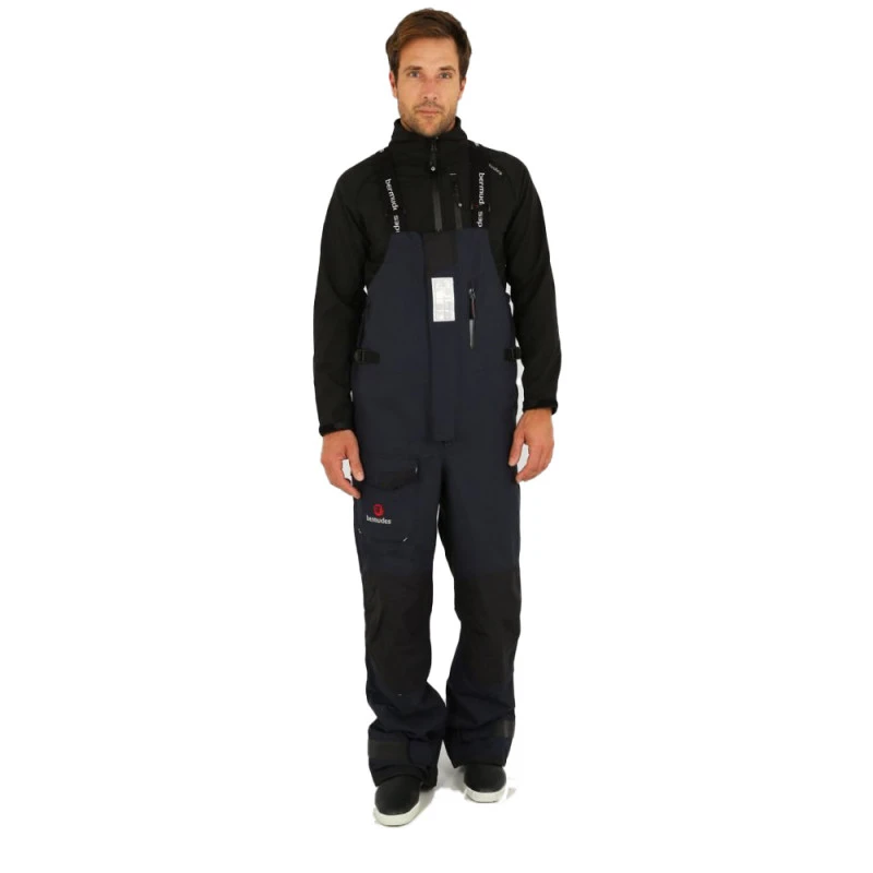 Salopette Cerata Semi-altura VENTURI Foderata In Pile - Blu Marino - Bermudes 6 Salopette Cerata Semi-altura VENTURI Foderata In Pile - Blu Marino - Bermudes - immagine 4