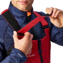 Tuta Hi-fit Da Uomo Con Pettorina E Bretelle - Rosso - Henri Lloyd -ORANGEMARINE salopette cotiere hi fit uomo rosso henri lloyd 2