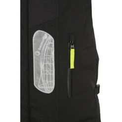 SALOPETTE COSTIERA LIGHT INSHORE NERA - BERMUDES -ORANGEMARINE salopette venturi doublure mesh noir gris fonce bermudes 3