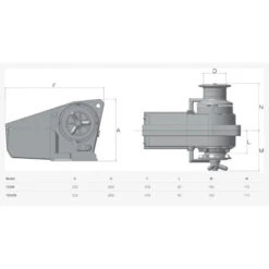 SALPA ANCORE CAYMAN IN ALLUMINIO B+C 700W/12V 6mm -ORANGEMARINE salpa ancore cayman in alluminio bc 700w 12v 6mm 1