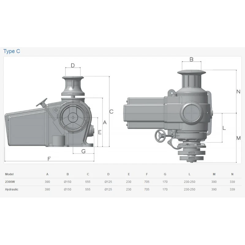 Salpa Ancore ERCOLE 24V 3500W In Alluminio Bianco Con Campana 6 Salpa Ancore ERCOLE 24V 3500W In Alluminio Bianco Con Campana - immagine 4