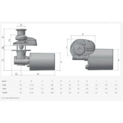 Salpa Ancore X1 800 W Con Campana - LOFRANS -ORANGEMARINE salpa ancore x1 700 w con campana 2