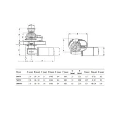 Salpa Ancore X1 800 W Senza Campana - LOFRANS -ORANGEMARINE salpa ancore x1 700 w senza campana 3