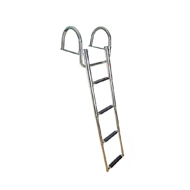 Scaletta Telescopica 4 Scalini In Acciaio Inox Con Maniglie Per Plancette 3 Scaletta Telescopica 4 Scalini In Acciaio Inox Con Maniglie Per Plancette