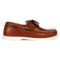 SCARPE DA BARCA DA UOMO - COGNAC - KOOJI