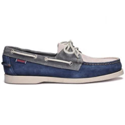 Docksides Portland Jib Blu/grigio Scarpe Da Barca - Sebago