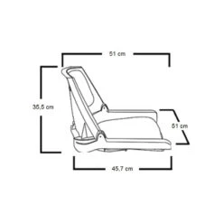 Sedile Per Barca Abbattibile Grigio Senza Cuscino Orangemarine -ORANGEMARINE sedile per barca abbattibile grigio senza cuscino orangemarine 9
