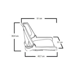 Sedile Per Barca Abbattibile Overdeck -ORANGEMARINE sedile per barca abbattibile orangemarine 2
