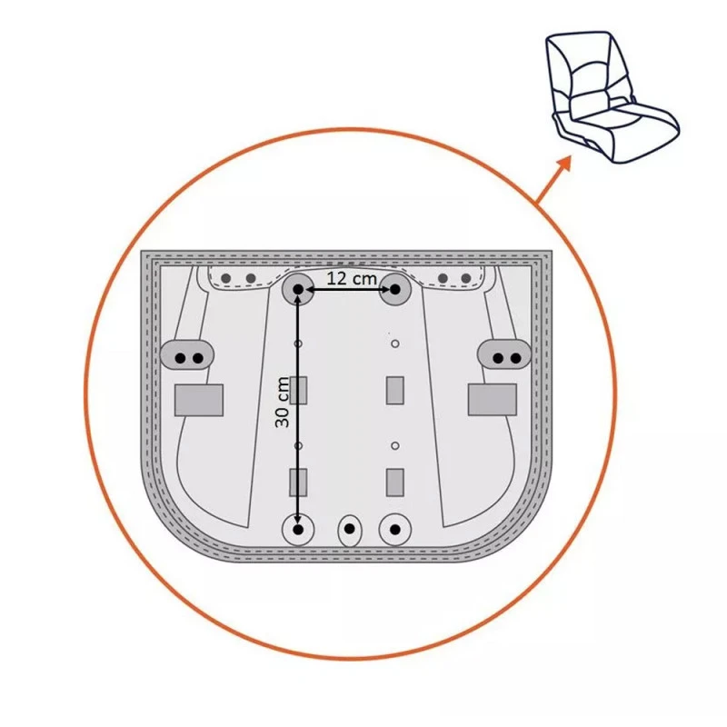 Sedile Per Barca Deluxe Deluxe Overdeck - Bianco 10 Sedile Per Barca Deluxe Deluxe Overdeck - Bianco - immagine 8