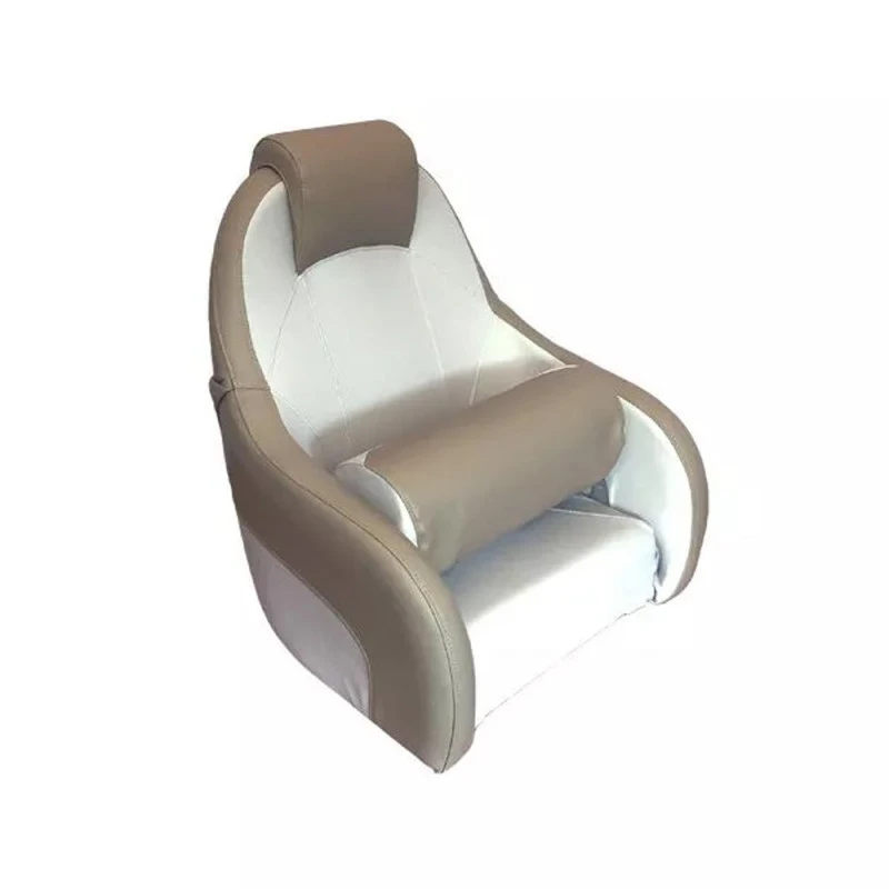 Sedile Per Barca Deluxe Deluxe Overdeck - Bianco / Cammello 6 Sedile Per Barca Deluxe Deluxe Overdeck - Bianco / Cammello - immagine 4