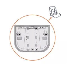 Sedile Per Barca Deluxe Deluxe Overdeck - Bianco / Cammello 17 Sedile Per Barca Deluxe Deluxe Overdeck - Bianco / Cammello -ORANGEMARINE sedile per barca deluxe deluxe orangemarine bianco cammello 7