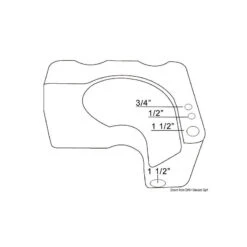 Serbatoio Acque Nere Conformato Per WC -ORANGEMARINE serbatoio acque nere conformato per wc 1