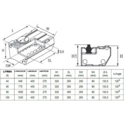 NUOVA RADE SERB.BLIZZARD 60LT C/POMPA 12V -ORANGEMARINE serbblizzard 60lt c pompa 12v 2