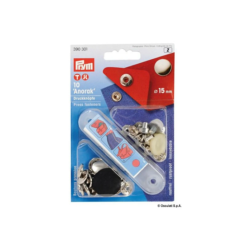 Serie 10 Bottoni Capote Prym 3 Serie 10 Bottoni Capote Prym