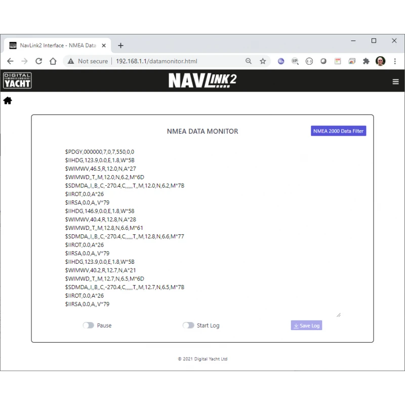 Serveur NAVLINK 2 NMEA2000 VERS WIFI - DIGITAL YACHT 3 Serveur NAVLINK 2 NMEA2000 VERS WIFI - DIGITAL YACHT