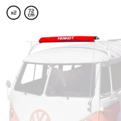 SET DI 2 SCHIUME PER BARRE PORTATUTTO LARGHE - HOWZIT - ROSSO