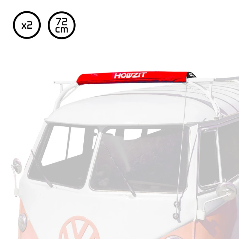 SET DI 2 SCHIUME PER BARRE PORTATUTTO LARGHE - HOWZIT - ROSSO 3 SET DI 2 SCHIUME PER BARRE PORTATUTTO LARGHE - HOWZIT - ROSSO