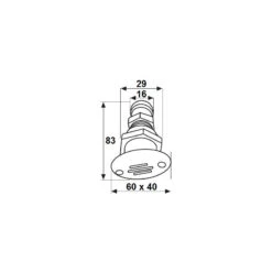 NUOVA RADE Sfiato Serb.Ovale Bianco -ORANGEMARINE sfiato serbovale bianco 1
