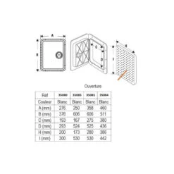 Sportello Di Ispezione Rettangolare - LALIZAS 13 Sportello Di Ispezione Rettangolare - LALIZAS -ORANGEMARINE sportello di ispezione rettangolare lalizas 4