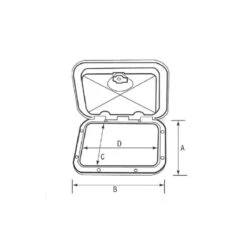 Sportello Ispezione Con Coperchio Estraibile E 380 X 380 Mm- NUOVA RADE