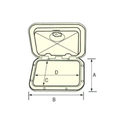 Sportello Ispezione KROME - NUOVA RADE -ORANGEMARINE sportello ispezione krome nuova rade 2