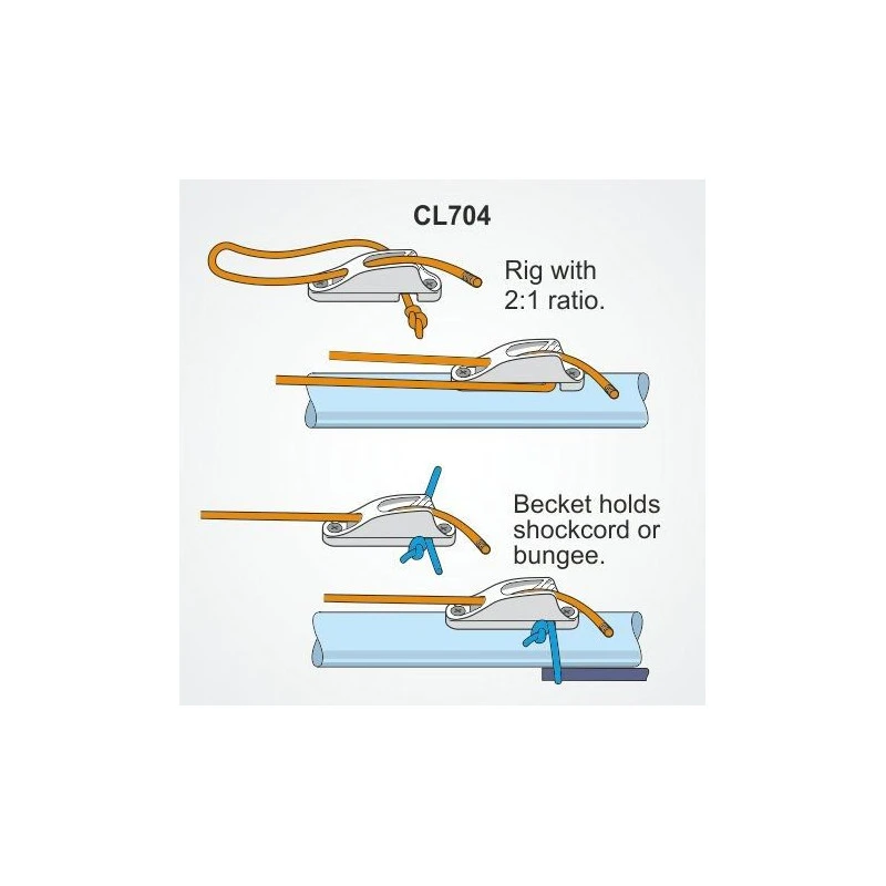 Strozzascotte Clamcleat Racing Junior - CL704AN 4 Strozzascotte Clamcleat Racing Junior - CL704AN - immagine 2