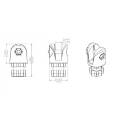 Support De Bimini Clevis - RAILBLAZA 13 Support De Bimini Clevis - RAILBLAZA -ORANGEMARINE support de bimini clevis railblaza 5