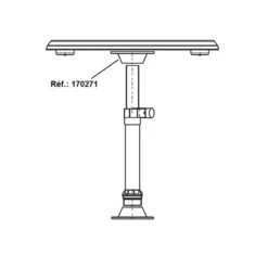 Supporto Esterno Per Piede Tavolo Anodizzato -ORANGEMARINE supporto esterno per piede tavolo anodizzato 2