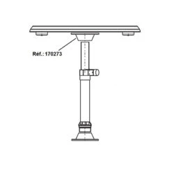 Supporto Esterno Per Piede Tavolo Smaltato Bianco -ORANGEMARINE supporto esterno per piede tavolo smaltato bianco 2