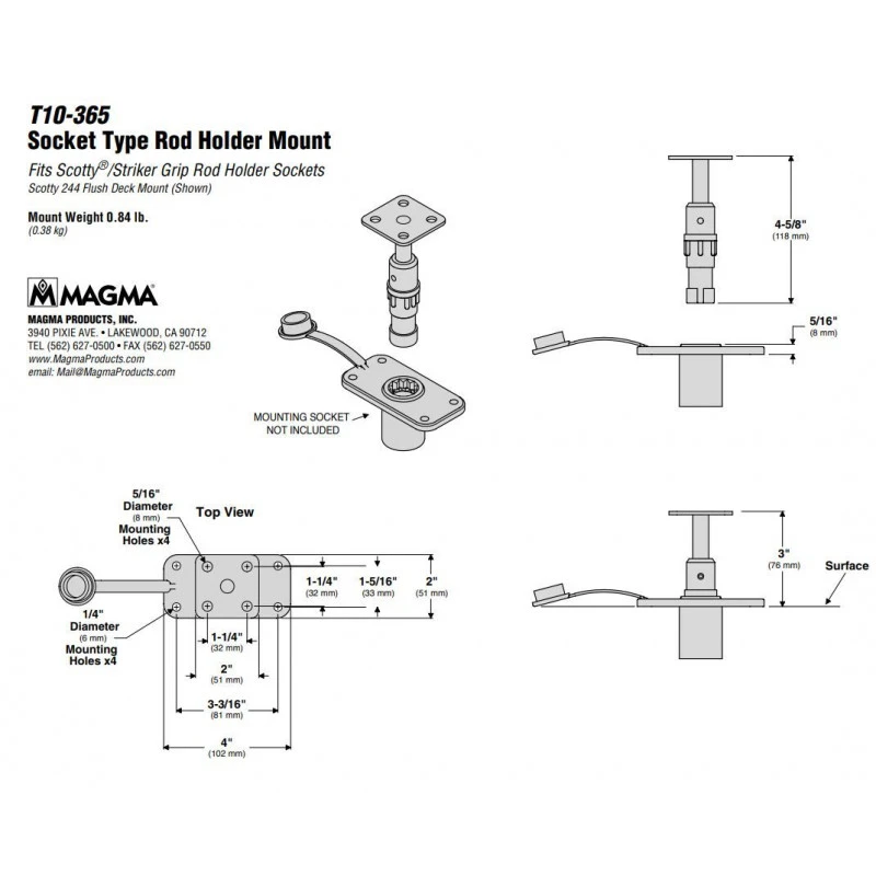 Magma Supporto Per Barbecue Con Attacco Su Porta Canne 6 Magma Supporto Per Barbecue Con Attacco Su Porta Canne - immagine 4