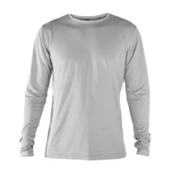 Maglietta A Maniche Lunghe Coast Quickdry Grey - Magic Navy