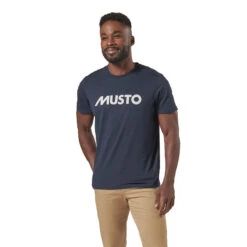 Maglietta Con Logo - Navy - Musto -ORANGEMARINE t shirt logo navy musto 2