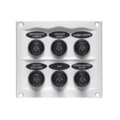 QUADROIMPERMEABILEBIANCA6 INTERRUTTORI -ORANGEMARINE tableau etanche blanc 6 interrupteurs 2