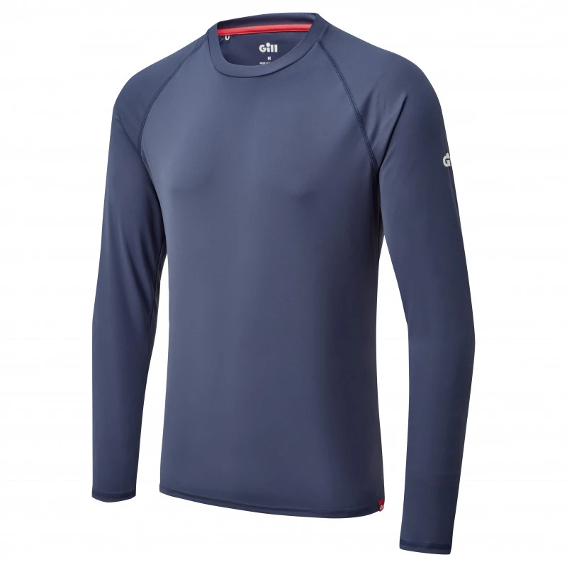 Maglia Maniche Lunghe Protezione UV 50+ Uomo GILL - Blu Oceano 4 Maglia Maniche Lunghe Protezione UV 50+ Uomo GILL - Blu Oceano - immagine 2