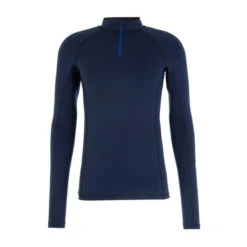 T-shirt Termica Con Mezza-zip OLIVER Blu Navy - BERMUDES