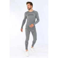 T-shirt Termica In Lana Merinos OLLY - Grigio - BERMUDES 13 T-shirt Termica In Lana Merinos OLLY - Grigio - BERMUDES -ORANGEMARINE tee shirt thermique en laine merinos olly bermudes gris chine 5